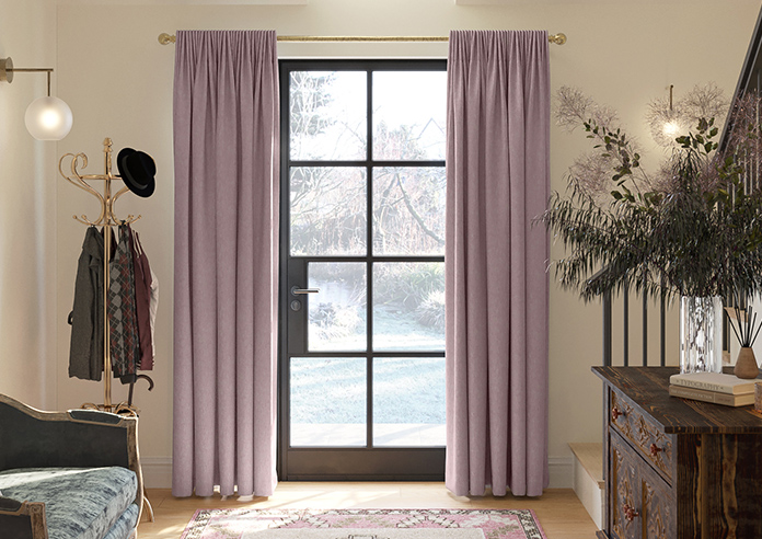 Delicate Chevron, Maroon - Made to Measure Curtains - Image 3